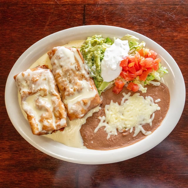Chimichanga (Grilled Steak or Chicken).