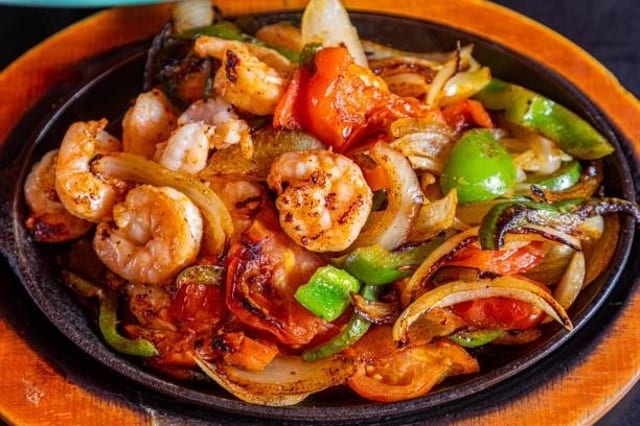 Shrimp Fajitas.